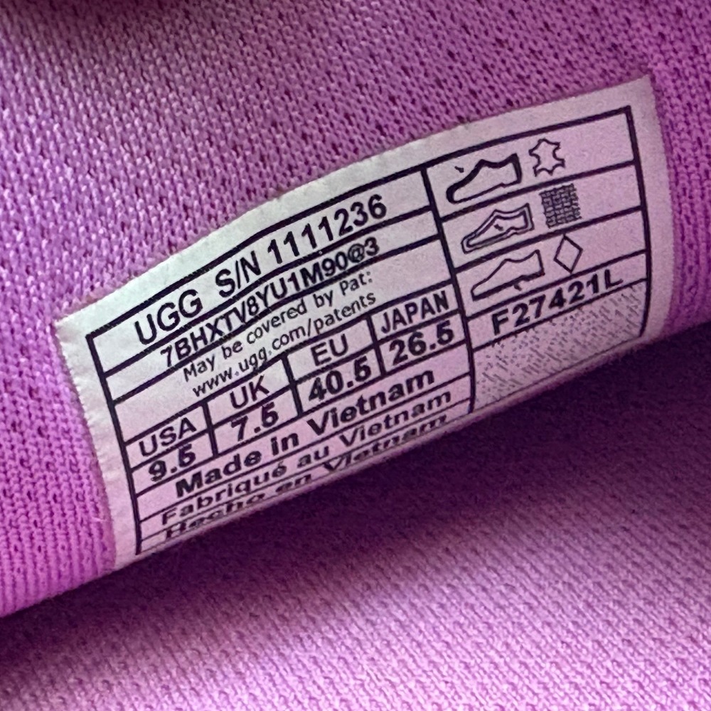 UGG Maxi Slide Pink Sheepskin Platform Sandals Size 9.5 - Picture 6 of 6